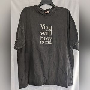 Vintage 90s Bow To Me Novelty Tee Shirt
